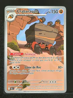 Carte Pokemon Crabaraque 130/086 EV10.5 Foudre Noire BLK - Image 1