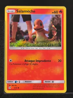 Carte Pokemon Salameche 4/18 Holo Detective Pikachu Soleil et Lune FR 2 - Image 1
