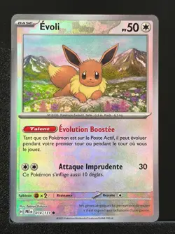 Carte Pokemon Evoli 074/131 Reverse Pokeball EV8.5 Evolutions Prismatiques - Image 1