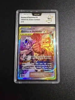 Carte Pokemon Guzma et Pectorius FA 229/236 PCA 9,5 Eclipse Cosmique FRA !! - Image 1