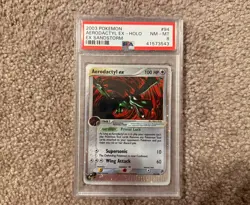 Pokemon Aerodactyl ex Holo Ultra Rare EX Sandstorm PSA 8 94/100 2003 - Image 1