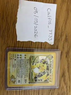 Pokemon TCG Gym Challenge LT Surge's Raichu Holo Card 11/132 LP - Image 1