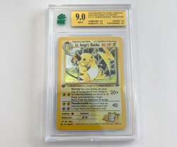 2000 Pokemon Gym Challenge Lt. Surge's Raichu 11/132 Holo MNT 9.0 1st Edition - Image 1
