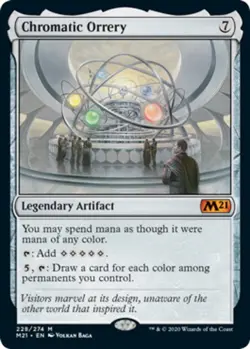 Slightly Played, English - 1 x MTG Chromatic Orrery - Foil Core Set 2021 - Image 1