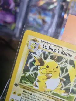 Pokemon Gym Challenge 1st Edition Holo Lt. Surge's Raichu Card 11/132 - Image 2