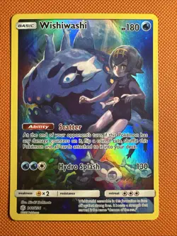 Wishiwashi 240/236 Secret Rare SM Cosmic Eclipse Pokemon Card NM - Image 1