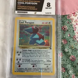 Pokemon card, Cool polygon promo holo 15 graded 8 - Image 1