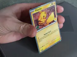 Pokemon Day 2026 Pikachu Promo Card and Coin TEF 051 Cosmo Holo 30th Anniversary - Image 3