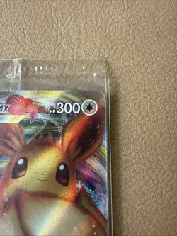 Pokemon TCG Eevee VMAX SWSH087 Black Star Promo Full Art Holo Card Sealed - Image 3