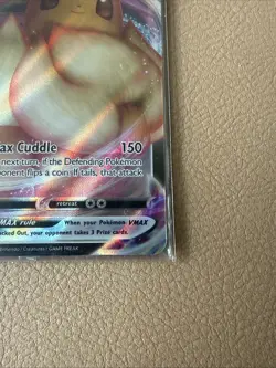 Pokemon TCG Eevee VMAX SWSH087 Black Star Promo Full Art Holo Card Sealed - Image 4