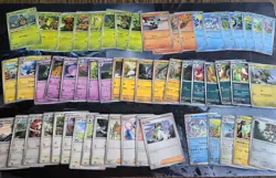 Sv: Black Bolt 50-Card Bulk Lot + 5 Holos Pokemon English No Duplicates! - Image 1