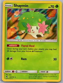 Shaymin 33/214 SM - Lost Thunder - Pokemon Card - LP - Image 1