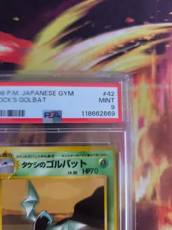 Pokemon Card Koga's Golbat Leaders Stadium Japanese Gym heroes 1998 PSA 9 - Image 4