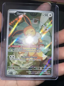Eevee 173 Black Star Promo 2025 IR Holo SVP Pokemon Card TCG - Image 1