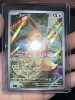 Eevee 173 Black Star Promo 2025 IR Holo SVP Pokemon Card TCG - Image 2