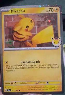 Pikachu - (Cosmo Holo) 051/162 Miscellaneous Cards & Products Holo - Image 1