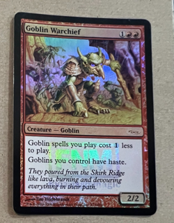 Foil - Goblin Warchief - FNM Promo - 2006 - MTG - Magic the Gathering - Foil - Image 2