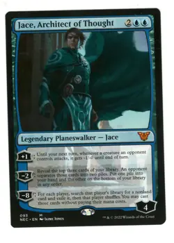 MTG Jace, Architect of Thought Commander Kamigawa Neon Dynasty Magic Gathering - Image 1