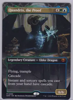 Secrets of Strixhaven: Quandrix, the Proof (Borderless) Mythic Rare - Image 1