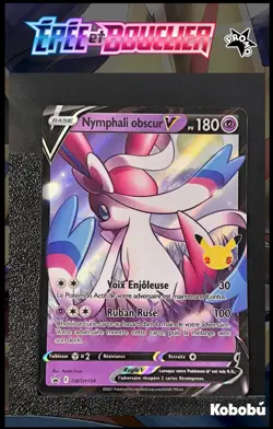 Carte Pokemon Nymphali Obscur V SWSH134 FR Promo Epee Et Bouclier 2 - Image 1