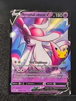 Carte Pokemon Nymphali Obscur V SWSH134 FR Promo Epee Et Bouclier 2 - Image 2