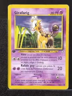Carte Pokemon Girafarig 58/111 Edition 1 Ed 1 Neo Genesis Wizards 2 - Image 2