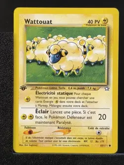 Carte Pokemon Wattouat 65/111 Edition 1 Ed 1 Neo Genesis Wizards 2 - Image 2