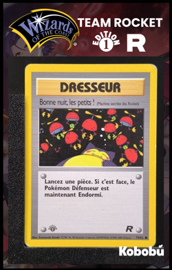 Carte Pokemon Bonne Nuit, Les Petits ! 79/82 Edition 1 Ed 1 Team Rocket Wizards - Image 1