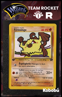 Carte Pokemon Ferosinge 61/82 Edition 1 Ed 1 Team Rocket Wizards 2 - Image 1