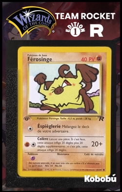 Carte Pokemon Ferosinge 61/82 Edition 1 Ed 1 Team Rocket Wizards 3 - Image 1