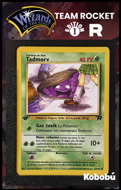 Carte Pokemon Tadmorv 57/82 Edition 1 Ed 1 Team Rocket Wizards 2 - Image 1