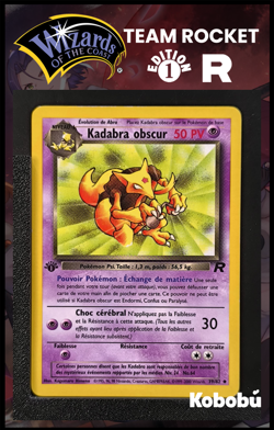 Carte Pokemon Kadabra Obscur 39/82 Edition 1 Ed 1 Team Rocket Wizards 1 - Image 1