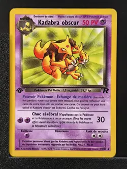 Carte Pokemon Kadabra Obscur 39/82 Edition 1 Ed 1 Team Rocket Wizards 1 - Image 2