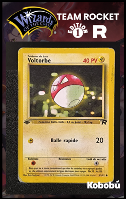Carte Pokemon Voltorbe 69/82 Edition 1 Ed 1 Team Rocket Wizards 1 - Image 1