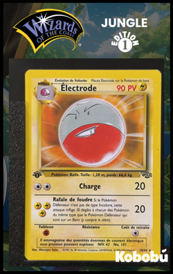 Carte Pokemon Electrode 18/64 Edition 1 Ed 1 Jungle Wizards 1 - Image 1