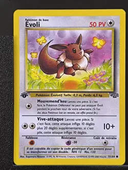 Carte Pokemon Evoli 51/64 Edition 1 Ed 1 Jungle Wizards 5 - Image 2