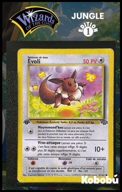 Carte Pokemon Evoli 51/64 Edition 1 Ed 1 Jungle Wizards 1 - Image 1