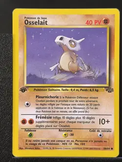 Carte Pokemon Osselait 50/64 Edition 1 Ed 1 Jungle Wizards 6 - Image 2