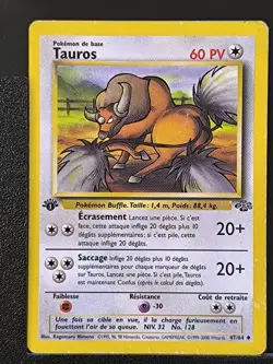 Carte Pokemon Tauros 47/64 Edition 1 Ed 1 Jungle Wizards 3 - Image 2
