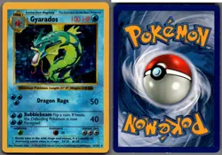 1999 Pokemon, Base Set Shadowless, #6/102 Gyarados, Holo Rare - Image 1