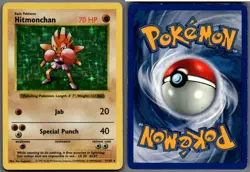 1999 Pokemon, Base Set Shadowless, #7/102 Hitmonchan, Holo Rare (b) - Image 1