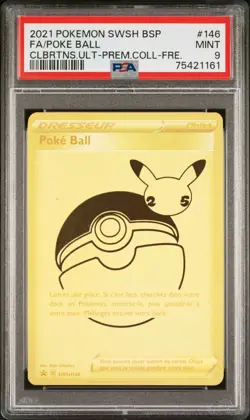 Carte Pokemon Poke Ball SWSH146 PSA 9 UPC 25 Ans Celebrations - Image 1