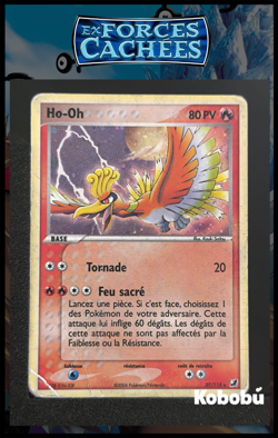 Carte Pokemon Ho-Oh 27/115 Holo Ex Forces Cachees Bloc EX FR 1 - Image 1