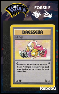 Carte Pokemon M. Fuji 58/62 Edition 1 Ed 1 Fossile Wizards 3 - Image 1