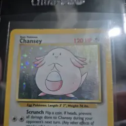 Chansey Holo 3/102 - Base Set 1999 Vintage Pokemon Card - Rare - WOTC - Image 2