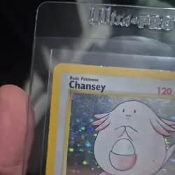 Chansey Holo 3/102 - Base Set 1999 Vintage Pokemon Card - Rare - WOTC - Image 3