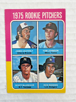 VTG 1975 O-Pee-Chee ROOKIE PITCHERS Rick Rhoden OPC Baseball Card #618 Set Break - Image 1