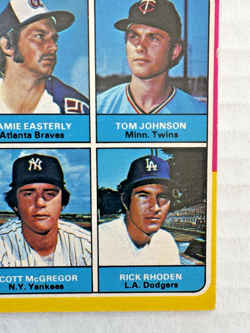 VTG 1975 O-Pee-Chee ROOKIE PITCHERS Rick Rhoden OPC Baseball Card #618 Set Break - Image 5