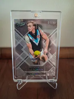 #1/40 Miles Bergman Silver Blend Refractor 2026 AFL SELECT FOOTY STARS Port - Image 1