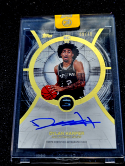 2025-26 Topps 3 Basketball RC Dylan Harper Rookie Autograph Gold/ 10 On Card 💣 - Image 2
